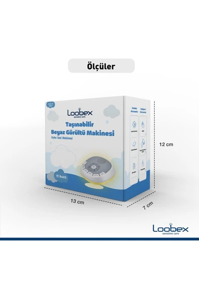 Loobex Beyaz Gürültü Cihazı (Anne Kalp Atışı Kaydeden) - 5