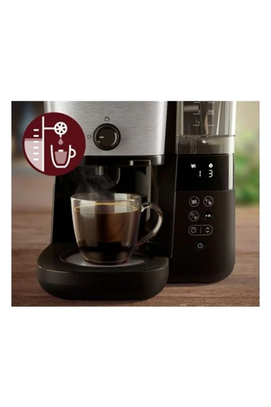Philips LED Ekran Cam Sürahili Filtre Kahve Makinesi Entegre - 2