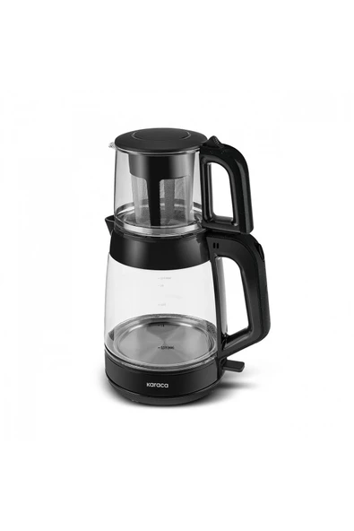 Karaca 2 in1 3,1 LT Cam Çay Ve Su Isıtıcı Makinesi Space Gray 1900W - 3