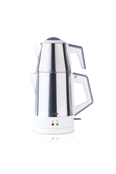 Preo Ptm07 1,8 Lt 1800w Çelik Demlikli Inox Beyaz Çay Makinesi