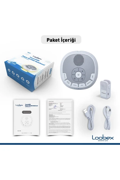 Loobex Beyaz Gürültü Cihazı (Anne Kalp Atışı Kaydeden) - 6