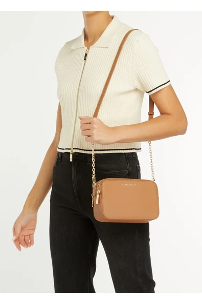 Laura Ashley Camel Logo Detaylı Kadın Çapraz Çanta - 2
