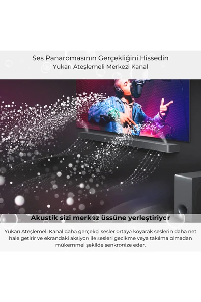LG Premium 810W 15 Kanallı Çevreleyici Subwoofer ve 5'li Yukarı Ses Veren Hoparlör Dolby Atmos DTS:X - 3