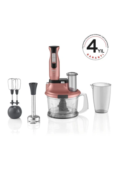 Arzum 500-1500 Watt 4' Lü Bıçak 1500w Motor Gücü Buz Kırma & Doğrayıcı Blender Set & Mutfak Robotu 3 Yıl