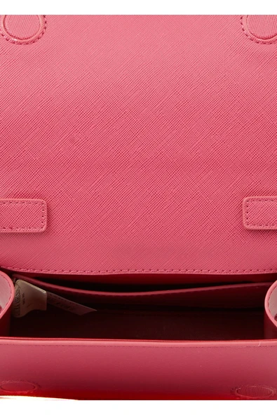 Laura Ashley Fuşya Logo Detaylı Kadın Çapraz Çanta - 5