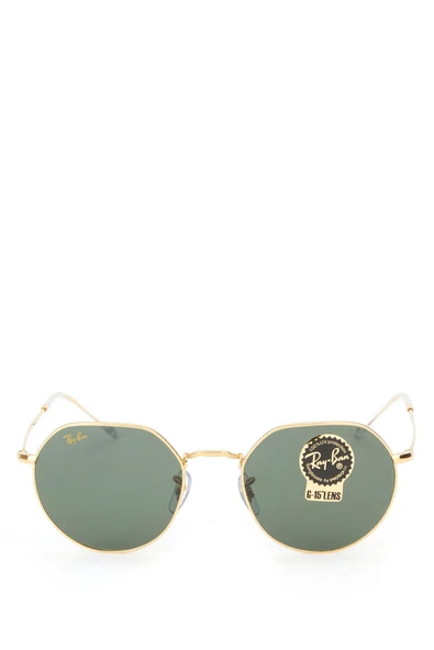 Ray-Ban Gold Antrasit Yuvarlak Formlu Unisex Güneş Gözlüğü Beden: 53