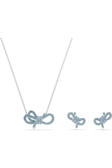 Swarovski Taşından Üretilen Özel Kolye Set Mp Lıfelong Bow:set Mfp Lbl/rhs