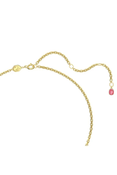 Swarovski 5652068 Kolye Florere Pendant And Brooch, Pave, Flower, Pink, Gold-tone Plated - 2