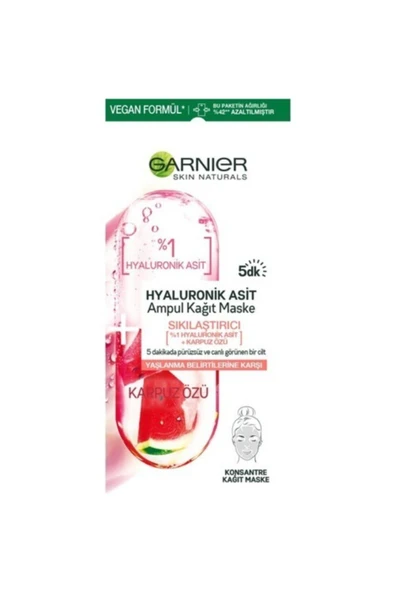 Garnier Hyaluronik Asit Sıkılaştırıcı Ampul Kağıt Maske 3'lü Set - 2