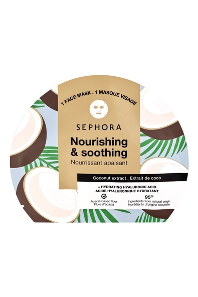 SEPHORA COLLECTION Nourishing & Soothing Nemlendirici ve Işıltı Verici Yüz Maskesi (Hindistan Cevizi)