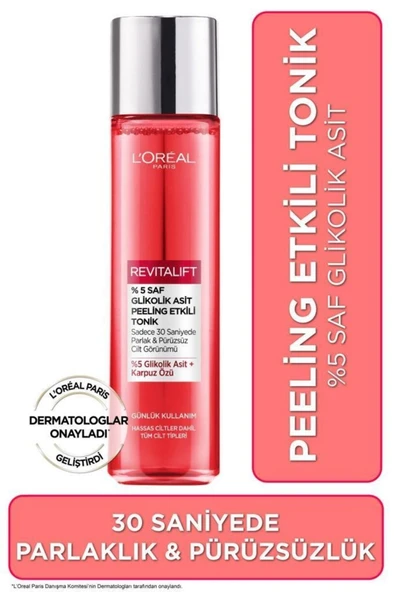 L'Oreal Paris Revitalift %5 Saf Glikolik Asit Peeling Etkili Tonik & Revitalift Filler Göz Serumu - 2