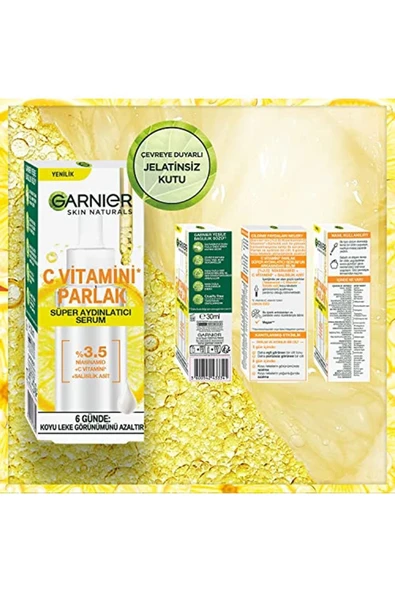 Garnier Marka: C Vitamini Parlak Süper Aydınlatıcı Serum 30 Ml Kategori: Cilt Serumu - 4