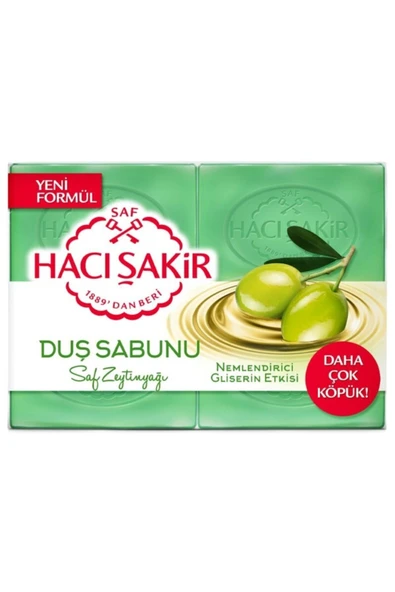 Hacı Şakir Zeytinyağı Gliserinli Duş Sabunu 4 X 125 Gr