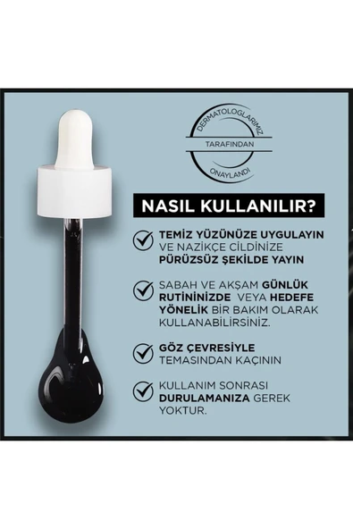 Garnier Siyah Serum Aha Bha Cilt Kusurları Karşıtı Peeling Etkili Serum 30 ml - 3