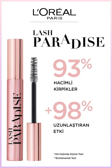 L'Oreal Paris Lash Paradise Intense Black Extra Super Black Mascara GKÜRN406 - 5