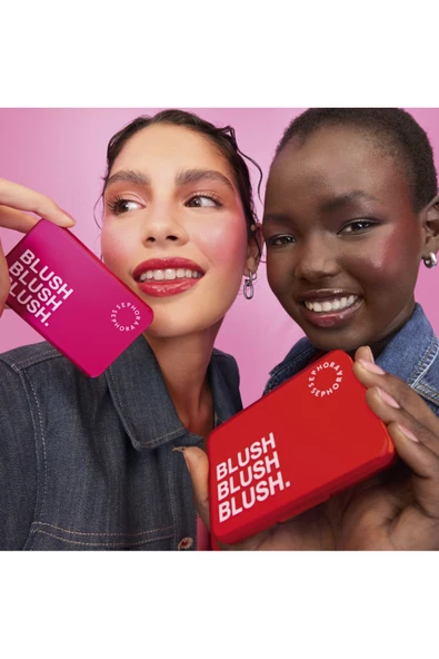 SEPHORA Palette Blush Blush Blush - Üçlü Allık Paleti Aydınlık bir ışıltıya sahip krem allık (10 g) - 4