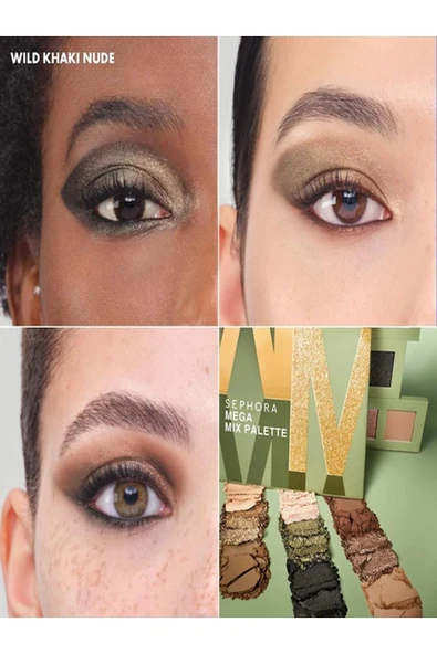 SEPHORA COLLECTION Mega Mix Palette-Yoğun Pigmenyli Uzun Süre Kalıcı Mat&Işıltılı&Parlak Bitişli Göz Far Paleti 8G - 2