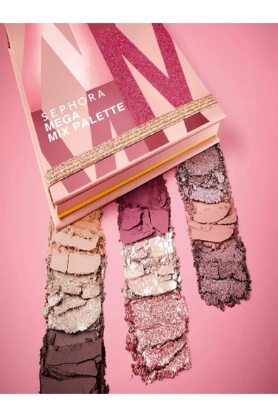 SEPHORA COLLECTION Mega Mix Palette-Yoğun Pigmenyli Uzun Süre Kalıcı Mat&Işıltılı&Parlak Bitişli Göz Far Paleti 8G - 3