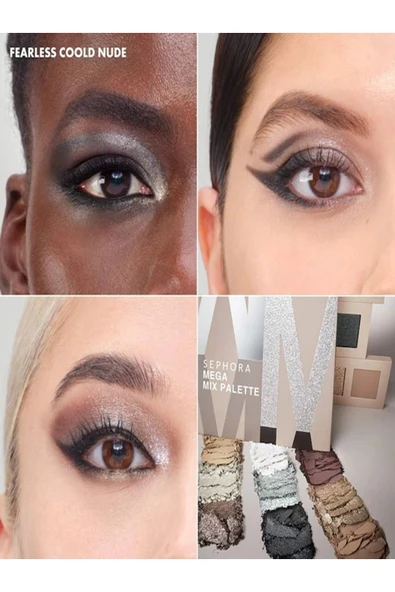 SEPHORA COLLECTION Mega Mix Palette-Yoğun Pigmenyli Uzun Süre Kalıcı Mat&Işıltılı&Parlak Bitişli Göz Far Paleti 8G - 2