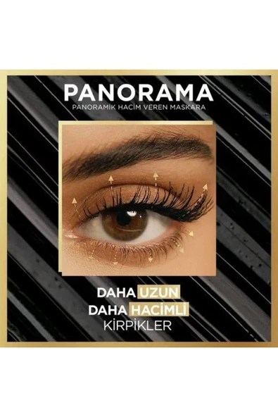 L'Oreal Paris 3 Adet Loreal Paris Panorama Kahverengi Maskara ve ROSIE Pamuk - 3
