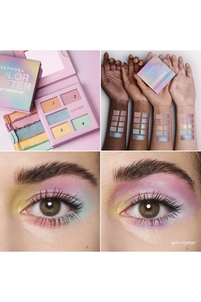 SEPHORA Bitiş: Mat, Yanardöner, Parıltılı, Çift Renkli Göz Farı / Cosmetologist Strange - 2
