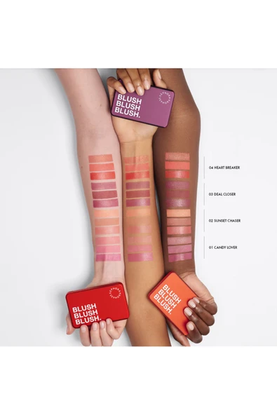 SEPHORA Palette Blush Blush Blush - Üçlü Allık Paleti Aydınlık bir ışıltıya sahip krem allık (10 g) - 3