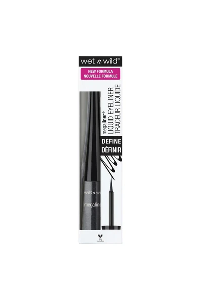 WET N WİLD wet n wild MegaLiner Liquid Eyeliner Black - 4
