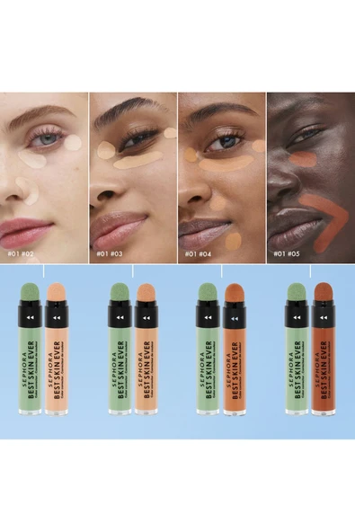 SEPHORA Best Skin Ever Renk Eşitleyici Kapatıcı 01 GREEN Elsbeauty - 2