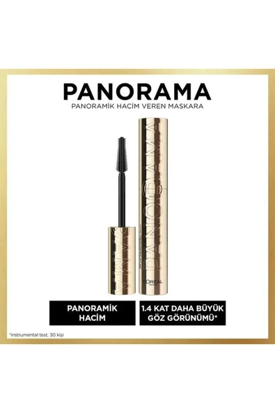 L'Oreal Paris 3 Adet Loreal Paris Panorama Siyah Maskara ve ROSIE Pamuk - 3