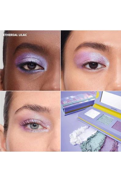 SEPHORA COLLECTION Mini Mix Palette-Uzun Süre Kalıcı Mat&Simli&Pullu&ışıltılı Bitişli Göz Far Paleti 3G - 2