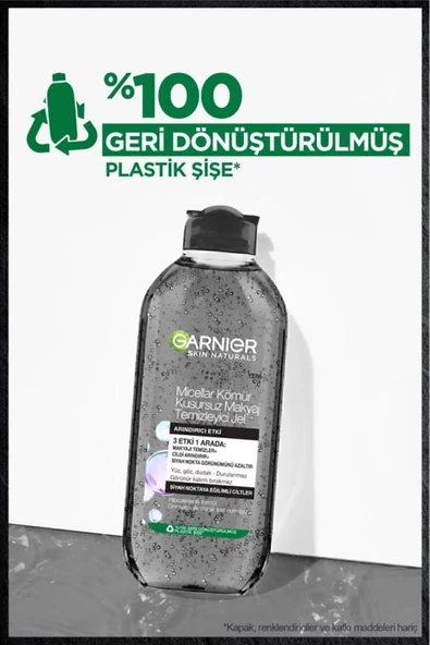 Garnier Micellar Kömür Kusursuz Makyaj Temizleyici Jel 400 ml - 6