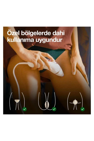 Braun Pro 5 Premium 400.000 Bin Atımlı Çanta ve Venus Tıraş Makinesi Hediyeli 3 Başlıklı Epilasyon - 5