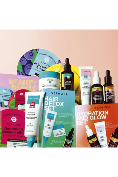 SEPHORA COLLECTION Arındırıcı ve Detoks Kiti - Saç Bakım Kiti 50 ml + 30 ml + 75 ml - 3