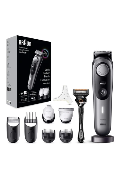 Braun BT9420 Series 9 Berber Araçları Dahil Profesyonel Sakal Düzeltici