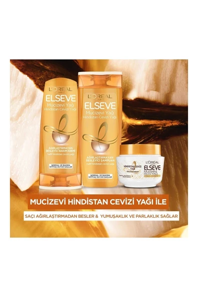 ELSEVE Hindistan Cevizi & Değerli Yağlar Eşsiz Karışım Banyo Öncesi Maske 300 Ml - 5