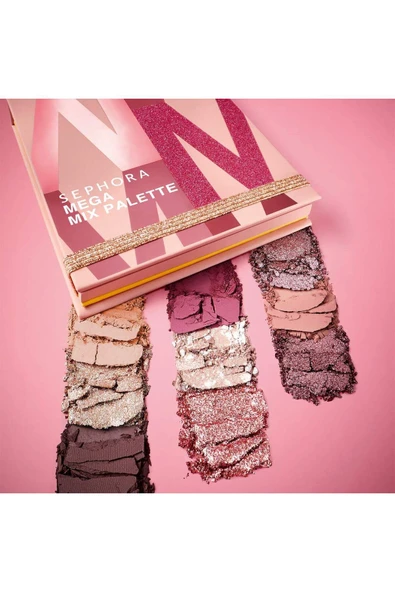 SEPHORA COLLECTION Mega Mix Palette-Yoğun Pigmentli Mat&Simli&Metalik Bitişli Göz Far Paleti 7,92G - 3