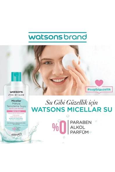 Watsons Makyaj Temizleyici Micellar Kusursuz Makyaj Temizleme Suyu * 2 Adet .. 485Aseri - 3