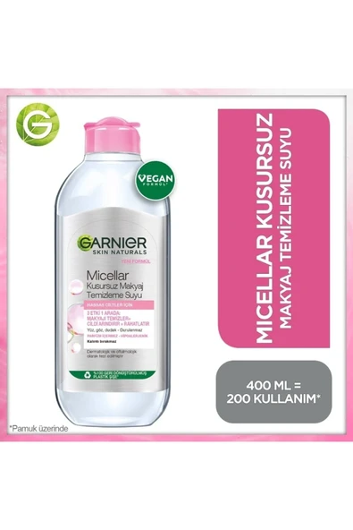 Garnier Micellar Kusursuz Makyaj Temizleme Suyu 400 ml - 3