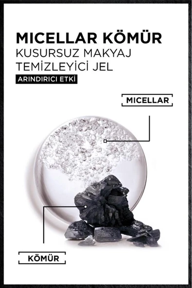 Garnier Micellar Kömür Kusursuz Makyaj Temizleyici Jel 400 ml - 4
