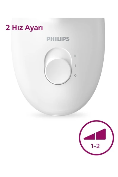 Philips BRE225/05 Kablolu Epilatör,Bacak İçin Kullanım,2 Hız Ayarı,Yıkanabilir Başlık - 4