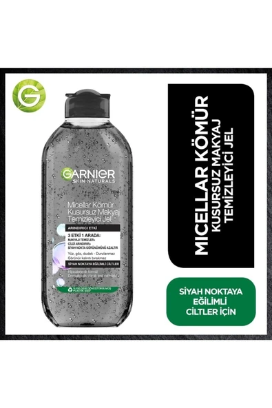 Garnier Micellar Kömür Kusursuz Makyaj Temizleyici Jel 400 ml 1 Adet - 2