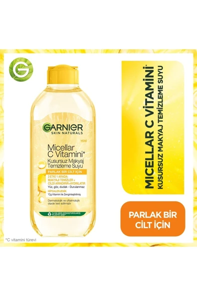 Garnier Micellar C Vitamini Kusursuz Makyaj Temizleme Suyu 400ml
