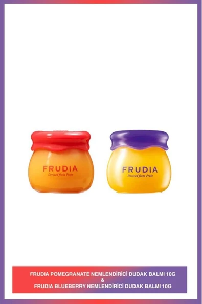 FRUDIA Blueberry Nemlendirici Dudak Balmı + Frudıa Pomegranate Nemlendirici Dudak Balmı
