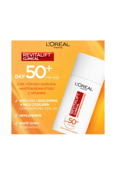 L'Oreal Paris L'oréal Paris Revitalift Clinical Spf 50 Günlük Yüksek Uv Korumalı Yüz Güneş Kremi 50 ml - 2