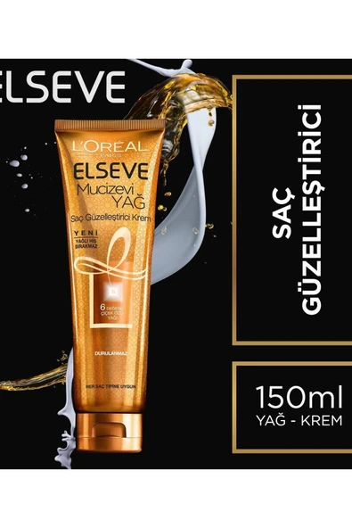 ELSEVE Marka: Mucizevi Yağ Saç Güzelleştirici Krem Tüm Saçlar Için 150ml - 2