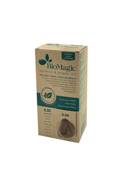 BIOMAGIC Saç Boyası Açık Kumral No: 8.00