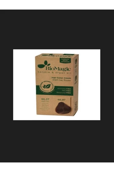 BIOMAGIC Doğal Organic 66.07 Çikolata Kahve Kalıcı Krem Saç Boyası 60 Ml ….239 - 2
