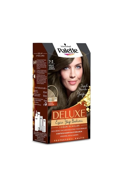 Palette Deluxe Yoğun Renkler Saç Boyası 7-887 Ateş Kızılı - 3