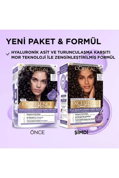 L'Oreal Paris L'Oréal Paris Excellence Cool Creme 6.11 Ekstra Küllü Koyu Kumral Saç Boyası - 2