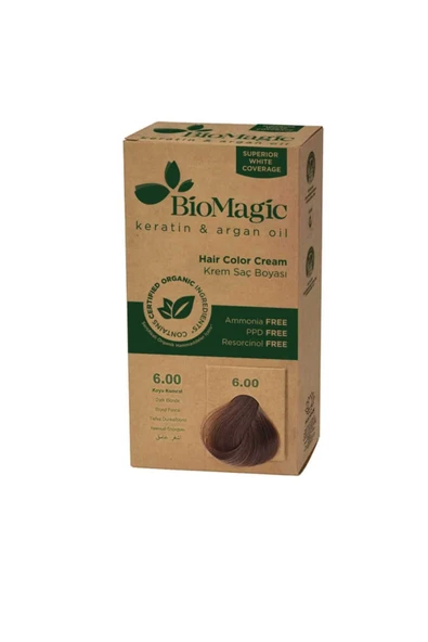 BIOMAGIC BİOMAGİC Doğal Saç Boyası Kahve No. 6.00 AMONYAKSIZ KALICI pr